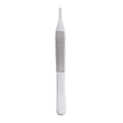 Centurion Medical Products Forcep Tissue Adson 4-3/4" 1x2 Teeth Stainless Steel Disposable 20/Ca - 66190