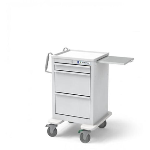 Waterloo Industries Cart Medical Economy 36x23x24-1/2" 4 Casters 3 Drawer Each - ESGKU-399-LTG