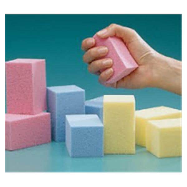 Patterson Med(Sammons Preston) Block Rehabilitation Temper-Foam R-Lite Blue Size Medium 32/Pk - A9087