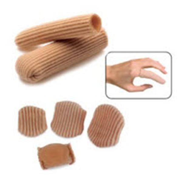 Patterson Med(Sammons Preston) Cap Orthopedic Silipos Digital Gel/Mesh 2.5x.75" Beige Size Small/Medium 8/Pk - A526004