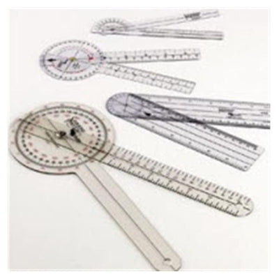 Patterson Med(Sammons Preston) Goniometer ROM Inches/Centimeters 6.75" 0-180 Degree Range Each - 7510
