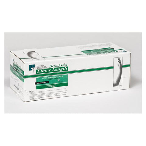 Innovative Health Care Gloves Surgical DermAssist Powder-Free Latex 18.5 in 8.5 Sterile Natural 100/Ca - 141850