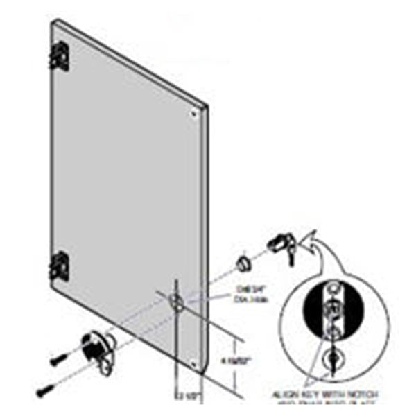 Midmark Corporation Lock Single Door Base Each - 002-0988-00