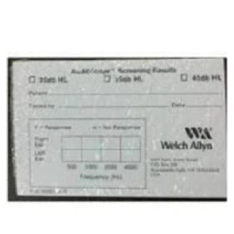 Welch Paper Recording Form 25/Package - Allyn - 230148-1