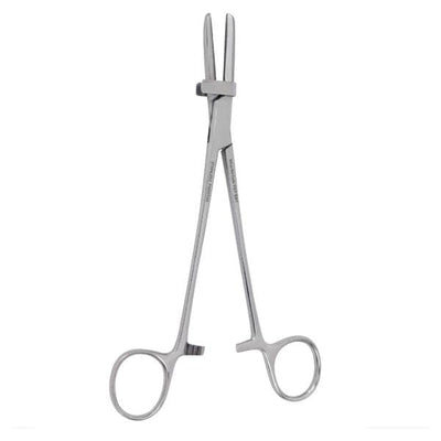 Miltex Forcep Tube Occluding Vantage 7-1/2" Serrated Straight Stainless Steel Each - Integra Miltex - V97-591