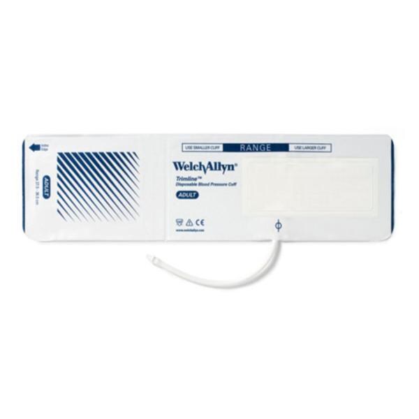 Welch Cuff Blood Pressure Trimline F/ Mntr 27.5-36.5cm Adlt Arm Wht/NvyBl 20/Case - Allyn - 99869
