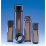 Fisher Scientific Co. Vial Sample 15x45mm 4mL Amber Borosilicate Glass Screw Cap 144/Case - 14955331