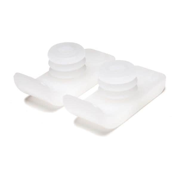 Graham Glide Skis For Most 1" Walkers 1" White 2/Pr - Field/Everest &Jennings - 603210R