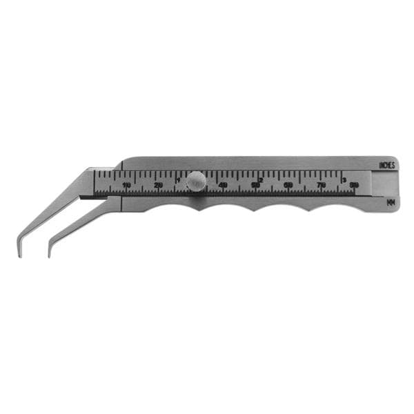 BR Surgical, LLC Caliper Surgical 4-1/2" Graduated mm/Inches German Stainless Steel Each - BR02-31811