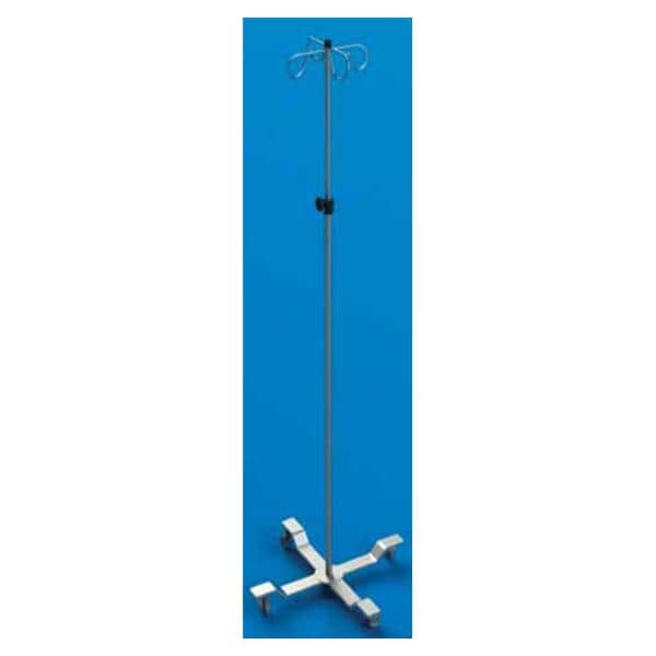 Mac Medical Stand IV Pole 2 hook 68-108" Height Adjustment Each - IVS-4002