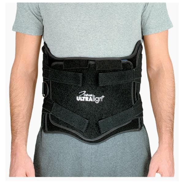 Deroyal Industries Inc Orthosis Ultralign + Adult Lumbar Sacral Tapered Black Size Medium Each - UPL2430-15