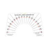 Fabrication Enterprises Protractor/Goniometer Arthrodial Baseline Large Joint 0-180 Degree Range Each - 12-1076