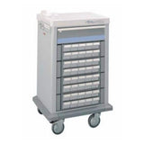 Waterloo Industries Cart Medication 40-3" Bins Locking Each - HTK1-6BTTTT