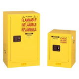 Justrite Manufacturing Cabinet Sure-Grip EX Single Steel U-Loc Handles Flmbls 18x23-1/4x35" Yellow Eachch - 19121852