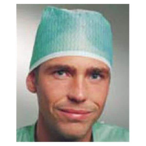 Molnlycke Healthcare Cap Surgical Standard One Size Fits Most Green / White 500/Ca - 621301