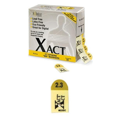 Solstice Corporation Marker BB Xact For 3D Tomosynthesis/CT Plastic 2.3mm Yellow 24x85/Ca - M23SC