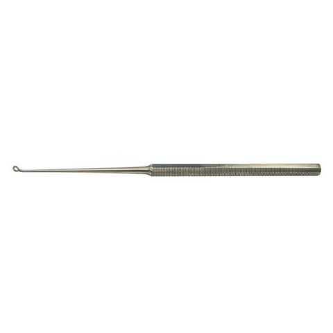 BR Surgical, LLC Curette Buck 6-1/2" #1 Blunt Tip Curved Stainless Steel Each - BR44-12001