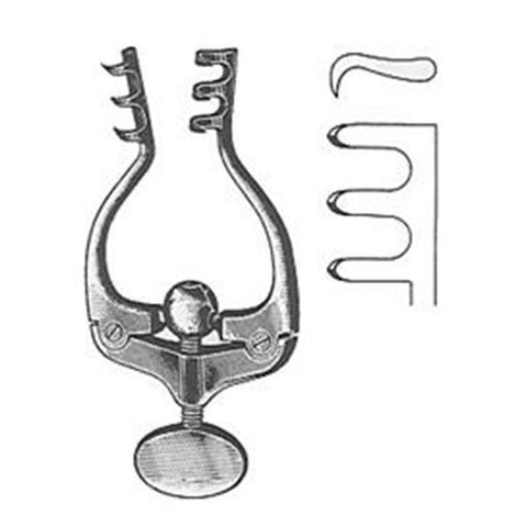 BR Surgical, LLC Retractor Jansen 4" Sharp Stainless Steel Each - BR18-63010