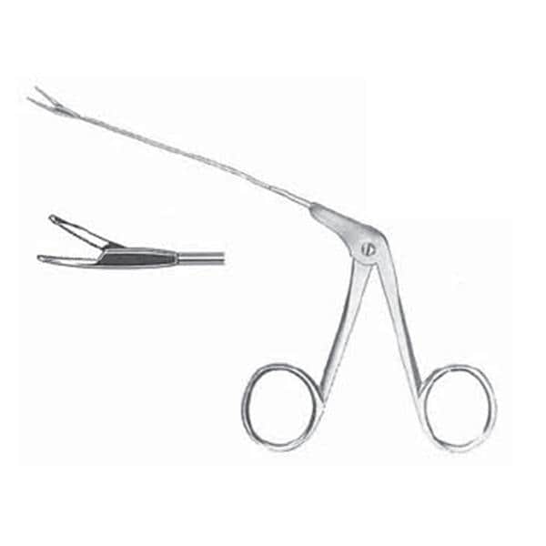 BR Surgical, LLC Forcep Micro Alligator 3-1/4" 4.5x.8mm Serrated Straight Stainless Steel Each - BR44-35239