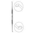 Miltex Curette Bone House 6" 2.25x3/2x2.5mm Cup Tip Strong Angled Stainless Steel Each - Integra Miltex - 19-2530