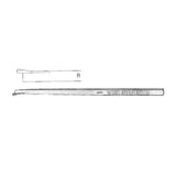 Integra Neurosciences Osteotome Bone Anderson-Neivert 8" Curved Right Stainless Steel Each - 410-276