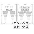 Good Chart Vision Testing 10' Testing Distance 17x21" Eachch - Lite Co - 257500