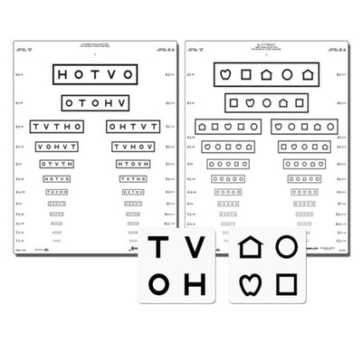 Good Chart Vision Testing 10' Testing Distance 17x21" Eachch - Lite Co - 257500