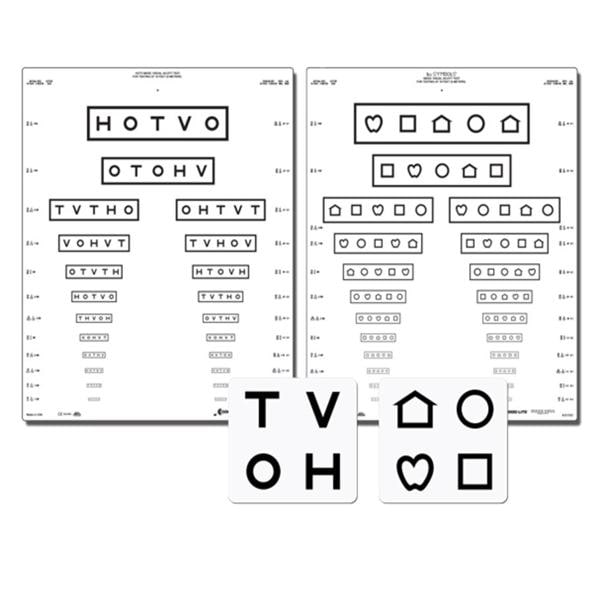 Good Chart Vision Testing 10' Testing Distance 17x21" Eachch - Lite Co - 257500