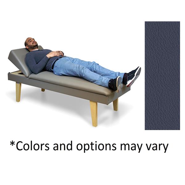 Hausmann Industries Couch Recovery Inwood 72x27x18" Maple Laminate Leg Indigo Blue W/ Adj Hdrst Eachch - 7905-752
