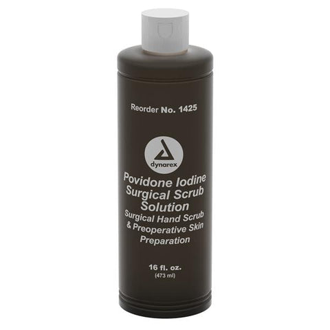 Dynarex Corporation Scrub Surgical PVP Iodine 7.5% 16oz/Bt, 24 BT/CA - 1425