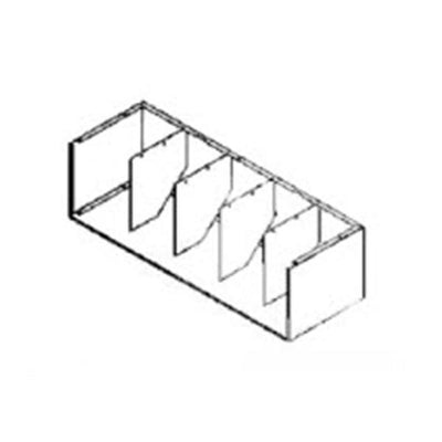 Datum Filing Systems Shelving Straight Tier Vu-Stak 36x12-5/32x2-1/2" Steel With 5 Pocket Eachch - D3612TB