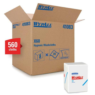 Kimberly Clark Professional Washcloth Dry Wypall X60 10 in x 12.5 in 70x8/Ca - 41083