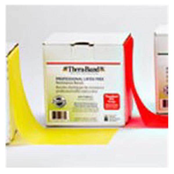 The Hygenic Corp. Band Exercise Thera-Band 25ydx4" Red Md Not Made With Natural Rubber Latex Each - 52359