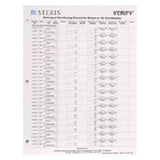 The Steris Corporation Card Record Verify 8.5 in x 11 in White With 3 Hole Punch 100/Bx - S3092