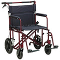 Drive Medical Designs Wheelchair Transport Aluminum 41x30x37.5" Bariatric Red Each - ATC22-R