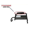 Drive Medical Designs Pad Replacement f/ Whlchr/Trnsprt Chrs Dsk Lngth Armrst 10.5" Univ Blk Vnl Each - STDSDSKVB