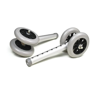 Graham Wheel Replacement Aluminum 5" Silver 1/Pr - Field/Everest &Jennings - 603950A
