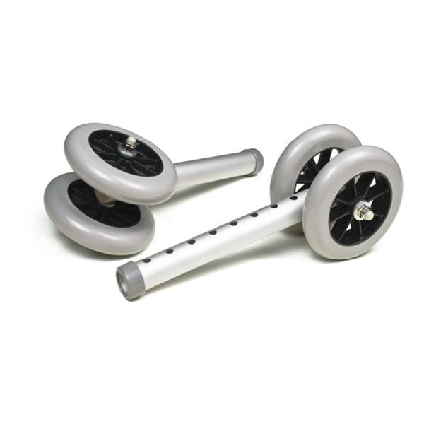 Graham Wheel Replacement Aluminum 5" Silver 1/Pr - Field/Everest &Jennings - 603950A