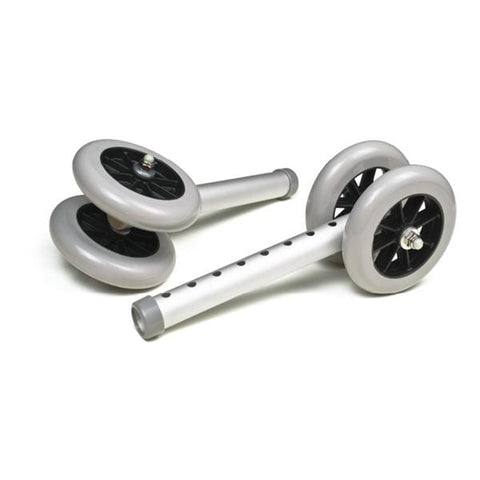 Graham Wheel Replacement Aluminum 5" Silver 1/Pr - Field/Everest &Jennings - 603950A