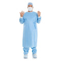 O & M Halyard Gown Surgical Evolution 4 Large Blue/Yellow Neckband Non-Reinforced NS 40/Ca - 79970