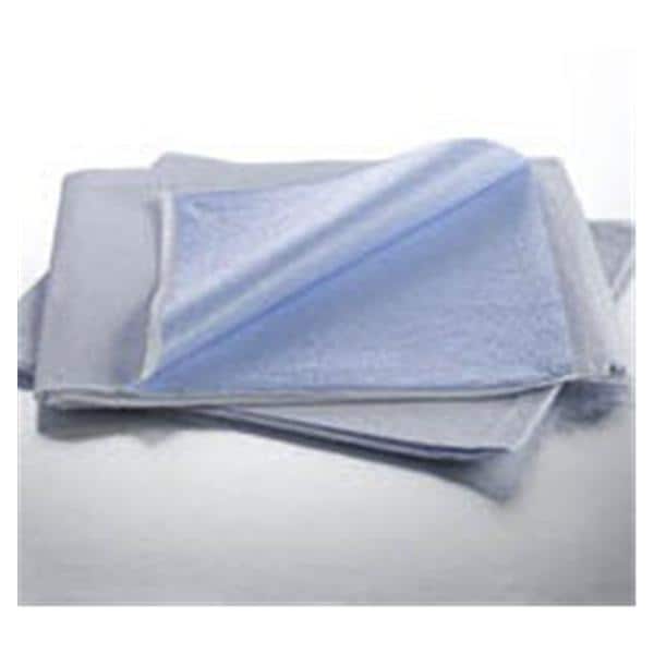 Graham Medical Flat Sheet 40 in x 90 in White / Blue 50/Ca - 52166