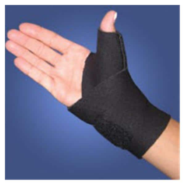 Patterson Med(Sammons Preston) Brace Spica TheraKool Wrist/Thumb 1/8" Neoprene Black Size Small Left Each - 55971701