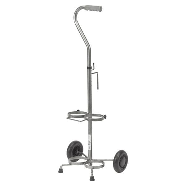 Drive Medical Designs Cart Cylinder 38-6/10x14-6/10x12-2/10" Dual Silver 2/Ca - 13001SV-2