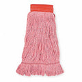 Clamp Quick Change Side-Gate Cotton String Wet Mop Head Red