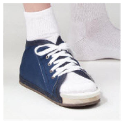 Deroyal Industries Inc Shoe Post-Op Canvas Navy Wood Sole/Rubber Bottom Men 9-11 Size Large Each - 2020-03