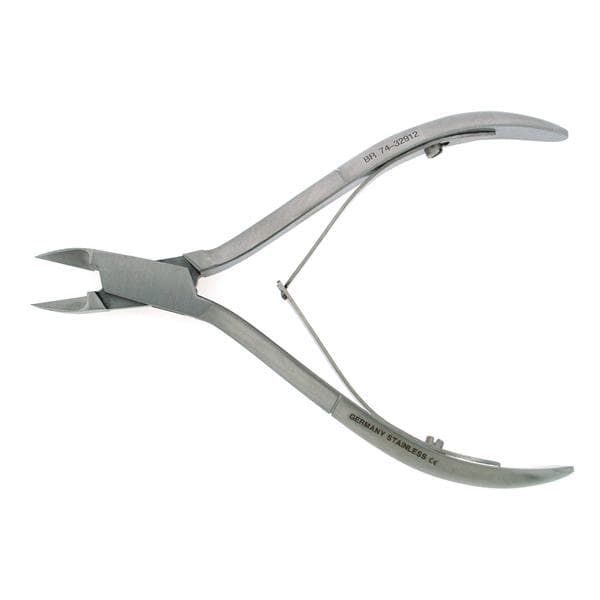 BR Surgical, LLC Nipper/Splitter Nail 5" Straight Jaw Double Spring Stainless Steel Each - BR74-32912