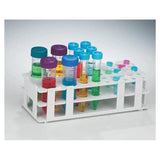 Bel No-Wire Centrifuge Tube Rack Multi-Size 18 Place White Each - Art Products - 187453017