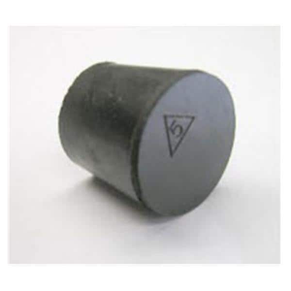 Plastic Code Tube Stopper Silicone Black 105/Pk - 14130A
