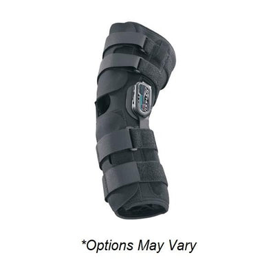 DJO, Inc Brace Wraparound Playmaker Adult Knee Neoprene Black Size Small Each - 11-0865-2