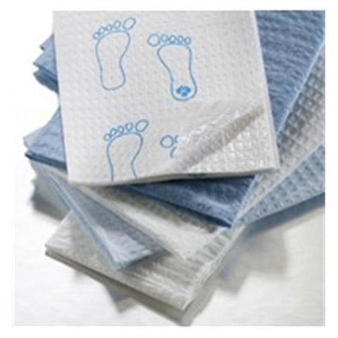 Graham Medical Towel Patient 13.5 in x 18 in Blue 3 Ply Tissue / Poly 500/Ca - 70191N